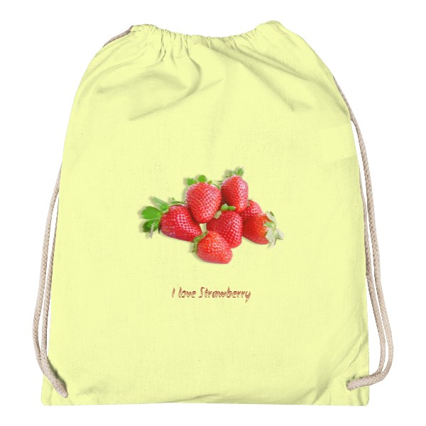 Tričko s potiskem I love Strawberry